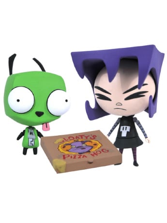 Invader Zim Select GIR in Dog Disguise & Gaz Figures Gallery Image 2