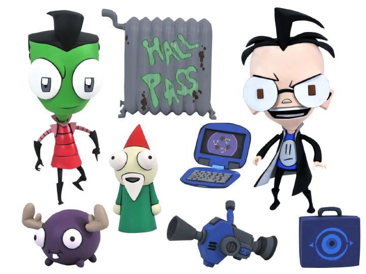 Invader Zim Select Zim in Boy Disguise & Dib Figures Gallery Image 1
