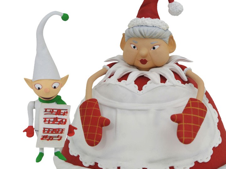 The Nightmare Before Christmas Select Series Series Mrs. Claus & Choir Elf Two-Pack Gallery Image 1
