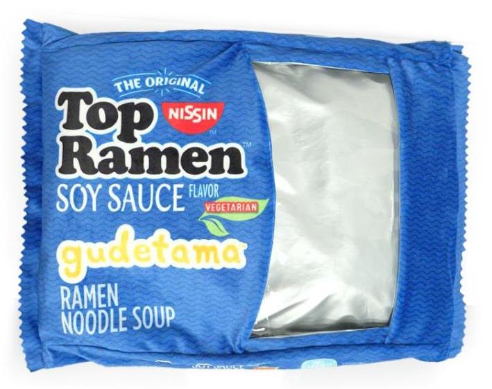 Nissin Top Ramen x Gudetama 16" Soy Sauce Ramen Plush Gallery Image 4