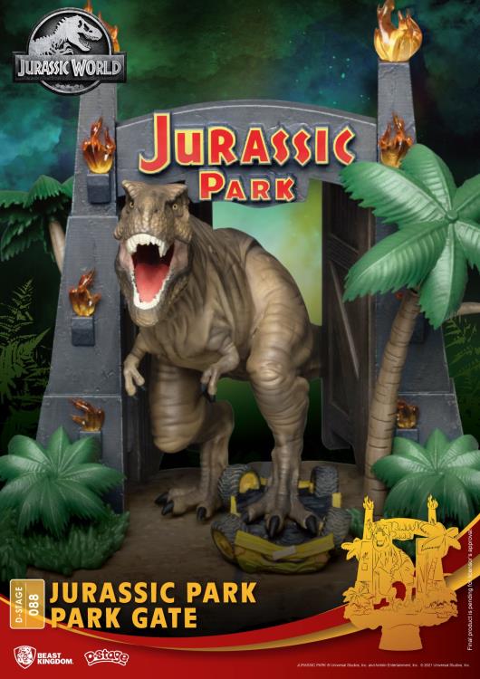 Jurassic Park D-Stage DS-088 Park Gate Statue Gallery Image 5