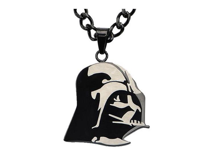 Star Wars Stainless Steel Pendant - Darth Vader Stamped Gallery Image 1