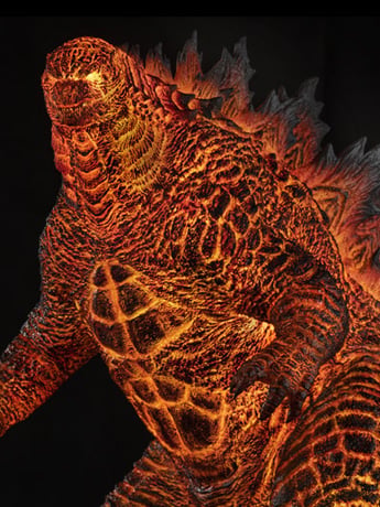 Godzilla: King of the Monsters Ultimate Masterline Battle in Boston Series Burning Godzilla Limited Edition Statue Gallery Image 2