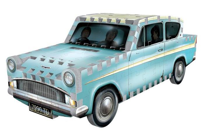 Harry Potter Flying Ford Anglia 130-Piece 3D Puzzle Gallery Image 3