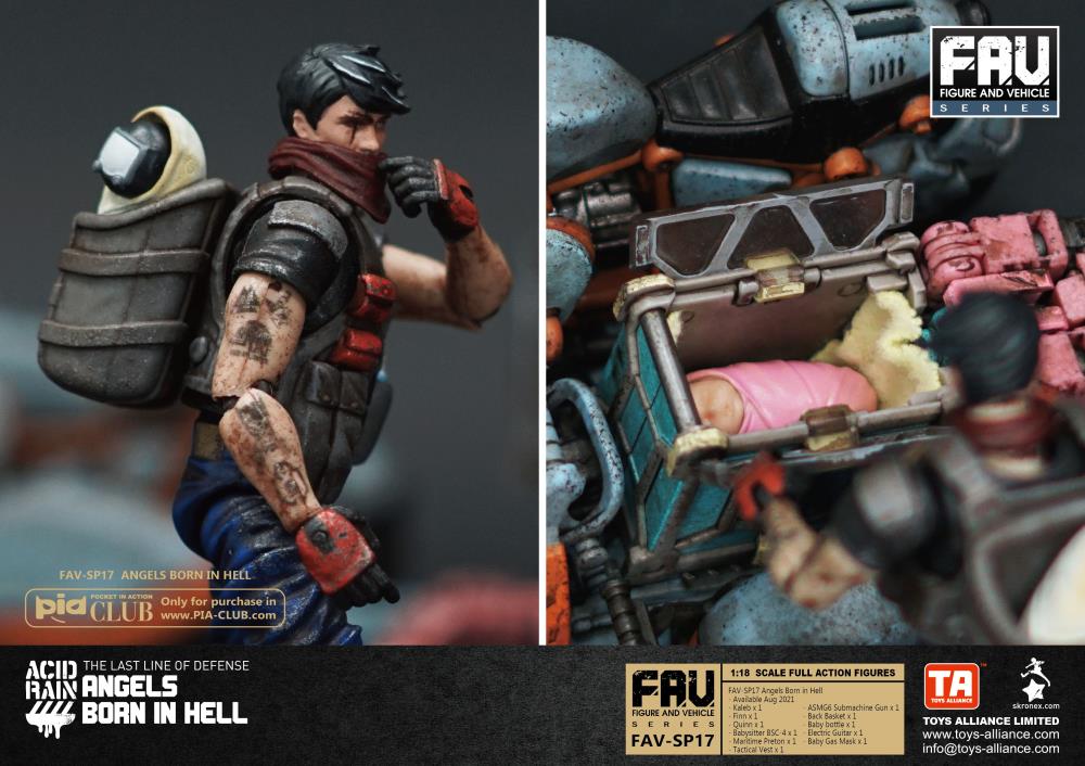 アシッドレインワールド　Acid Rain FAV-SP17 Acid Rain FAV-SP17 Angels Born in Hell Action Figure Set