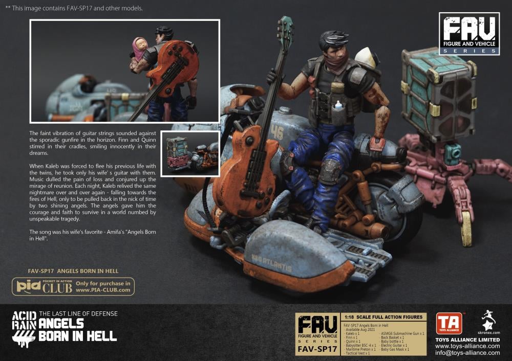 Acid Rain FAV-SP17 Angels Born in Hell Action Figure Set