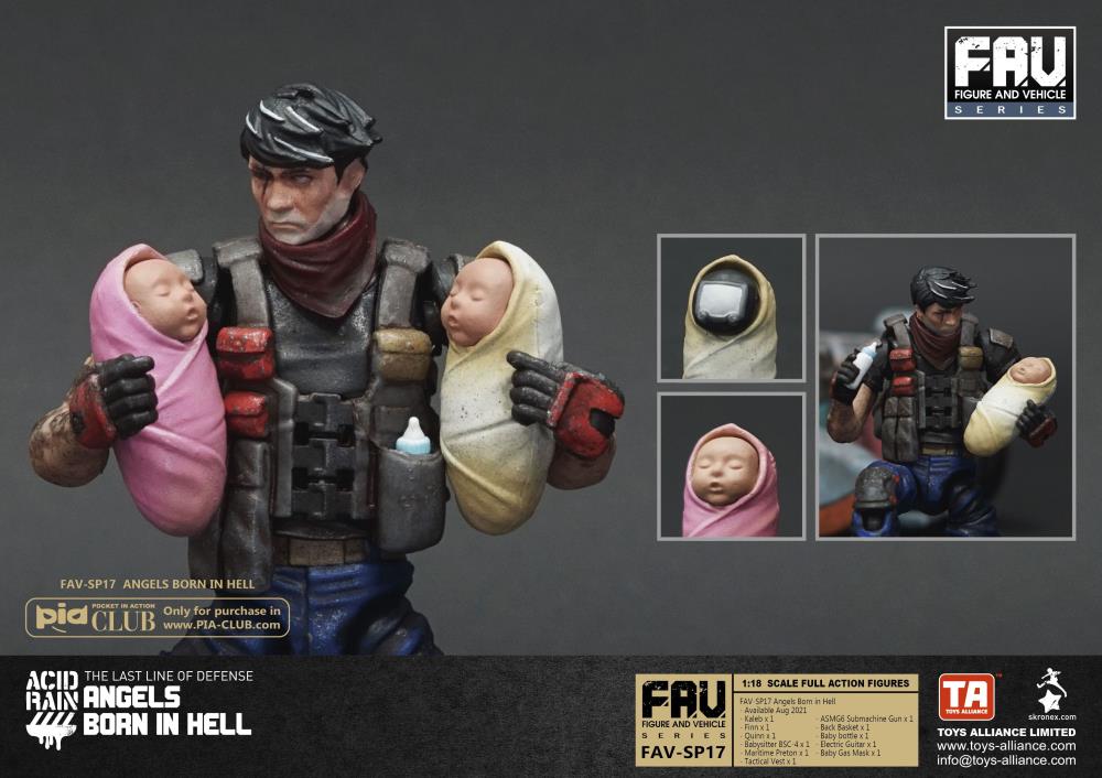 Acid Rain FAV-SP17 Angels Born in Hell Action Figure Set