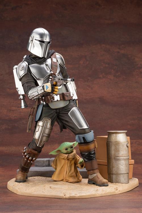 The Mandalorian ArtFX Mandalorian & The Child Statue Gallery Image 10