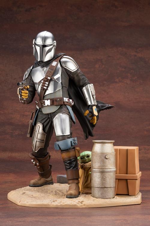 The Mandalorian ArtFX Mandalorian & The Child Statue Gallery Image 3