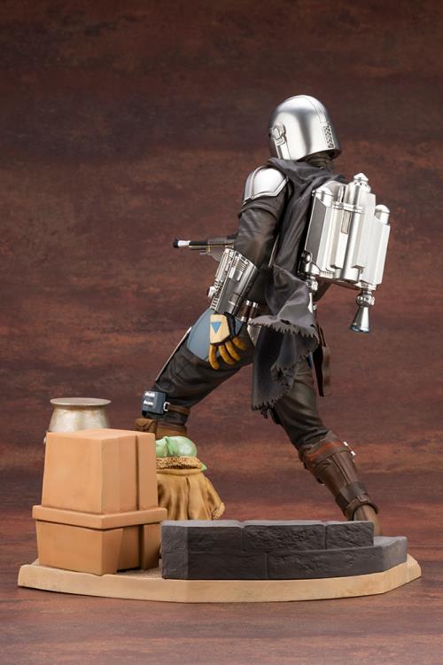The Mandalorian ArtFX Mandalorian & The Child Statue Gallery Image 6