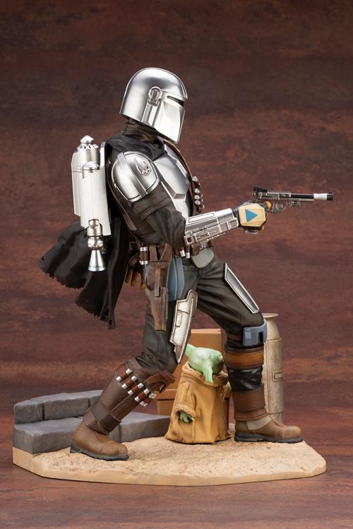 The Mandalorian ArtFX Mandalorian & The Child Statue Gallery Image 9