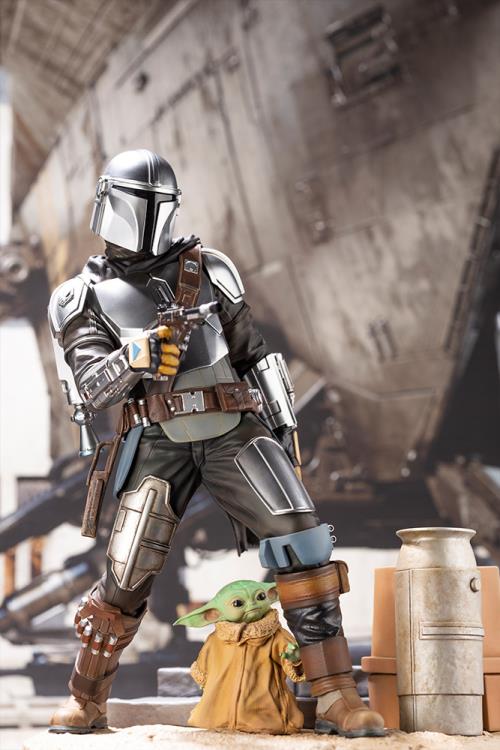 The Mandalorian ArtFX Mandalorian & The Child Statue Gallery Image 25