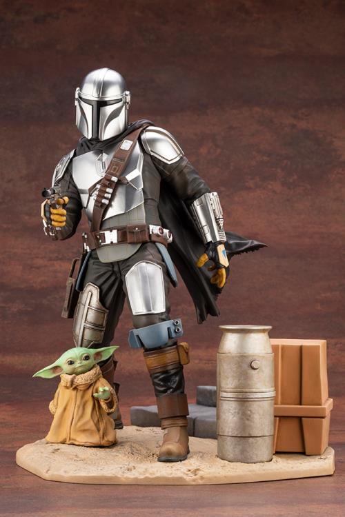 The Mandalorian ArtFX Mandalorian & The Child Statue Gallery Image 11