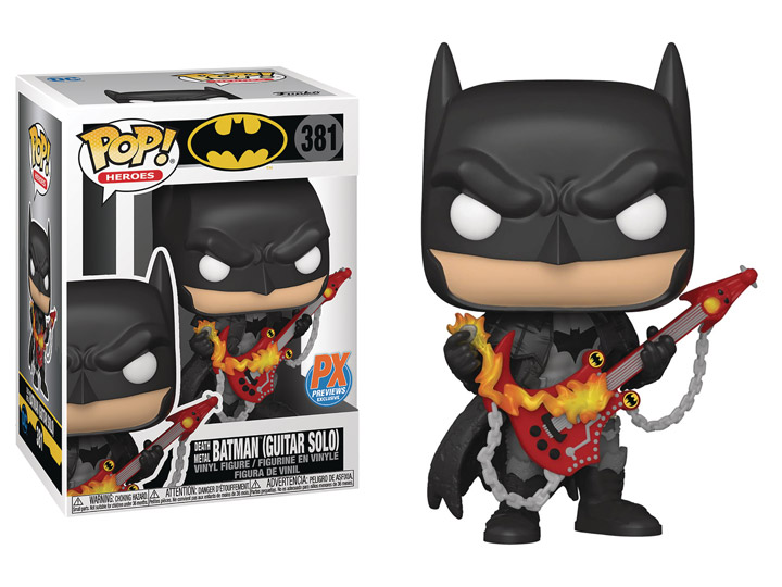 Pop! Heroes: Dark Nights: Death Metal Batman (Guitar Solo) PX Previews Exclusive Gallery Image 1