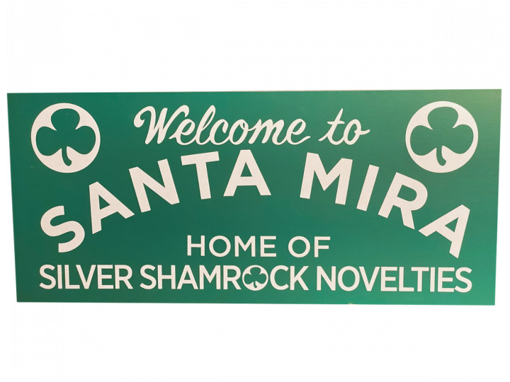 Halloween III: Season of the Witch Santa Mira Wood Sign Gallery Image 1