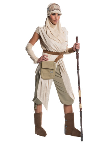 Star Wars: The Force Awakens Grand Heritage Rey Adult Costume Gallery Image 2