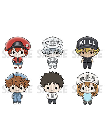 Cells at Work! Chokorin Mascot Boxed Set of 6 Figures Gallery Image 2