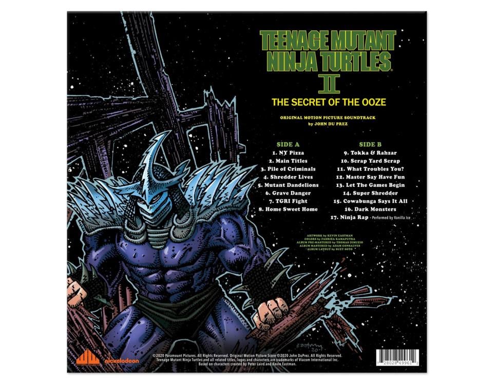 Teenage Mutant Ninja Turtles Part II: The Secret of the Ooze Original Motion Picture Soundtrack Vinyl LP Gallery Image 6