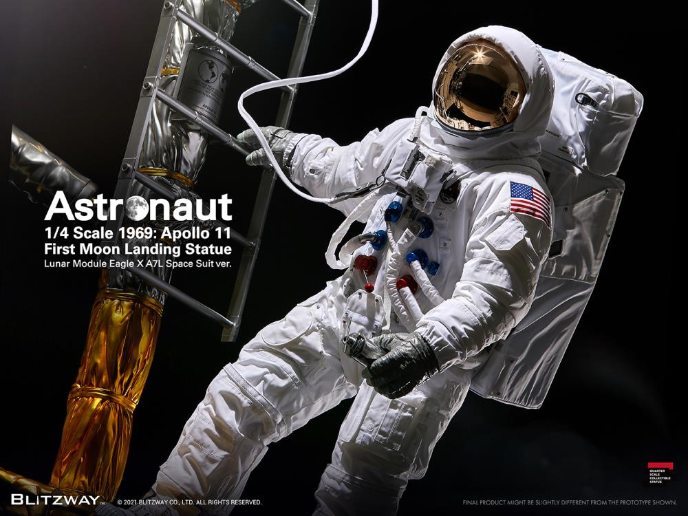 Apollo 11 Astronaut (LM-5 A7L Space Suit Ver.) First Moon Landing 1/4 Superb Scale Statue Gallery Image 20