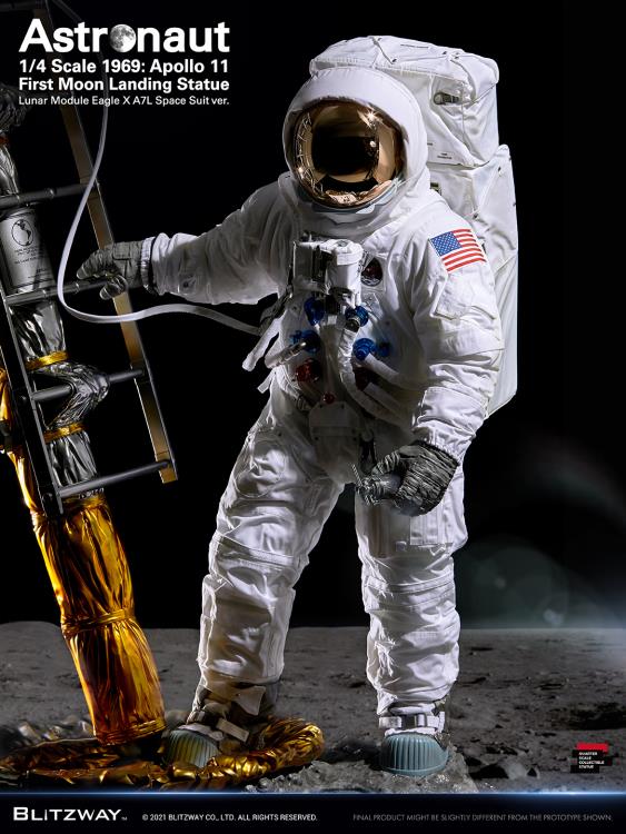 Apollo 11 Astronaut (LM-5 A7L Space Suit Ver.) First Moon Landing 1/4 Superb Scale Statue Gallery Image 8