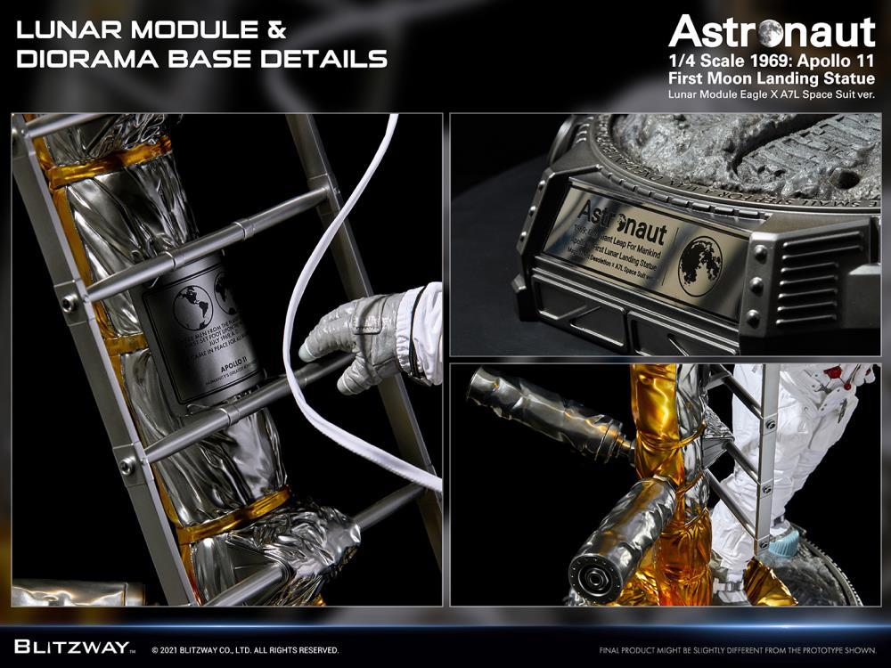 Apollo 11 Astronaut (LM-5 A7L Space Suit Ver.) First Moon Landing 1/4 Superb Scale Statue Gallery Image 13