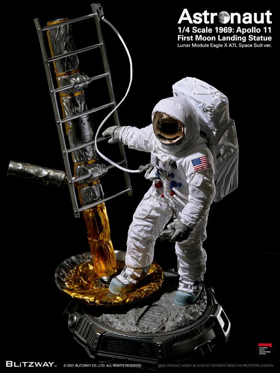 Apollo 11 Astronaut (LM-5 A7L Space Suit Ver.) First Moon Landing 1/4 Superb Scale Statue Gallery Image 6