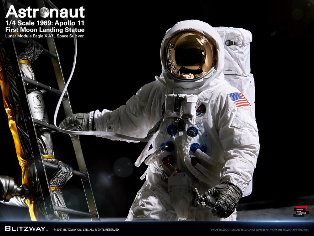 Apollo 11 Astronaut (LM-5 A7L Space Suit Ver.) First Moon Landing 1/4 Superb Scale Statue Gallery Image 23