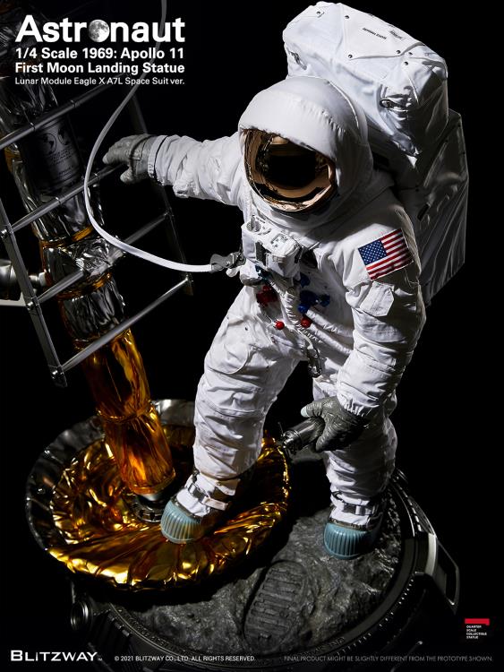 Apollo 11 Astronaut (LM-5 A7L Space Suit Ver.) First Moon Landing 1/4 Superb Scale Statue Gallery Image 14