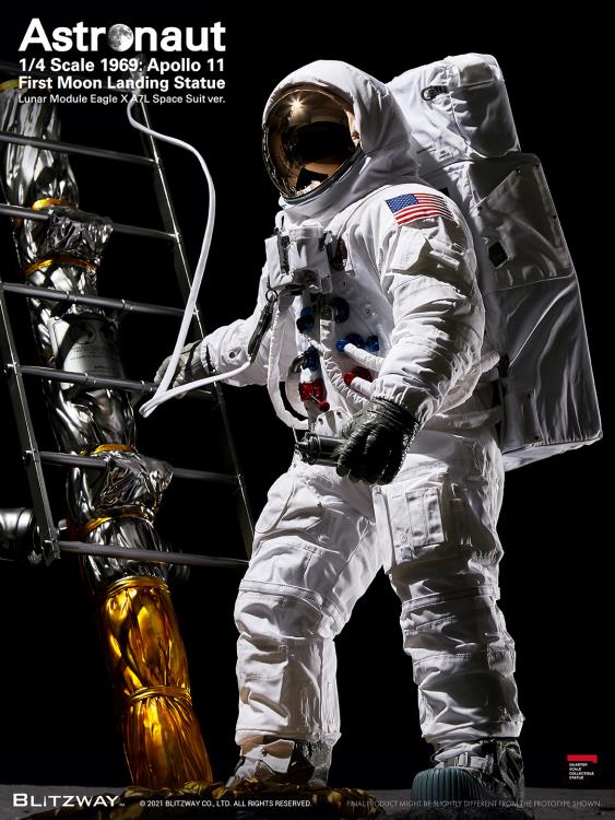 Apollo 11 Astronaut (LM-5 A7L Space Suit Ver.) First Moon Landing 1/4 Superb Scale Statue Gallery Image 10