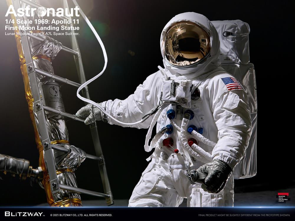 Apollo 11 Astronaut (LM-5 A7L Space Suit Ver.) First Moon Landing 1/4 Superb Scale Statue Gallery Image 28