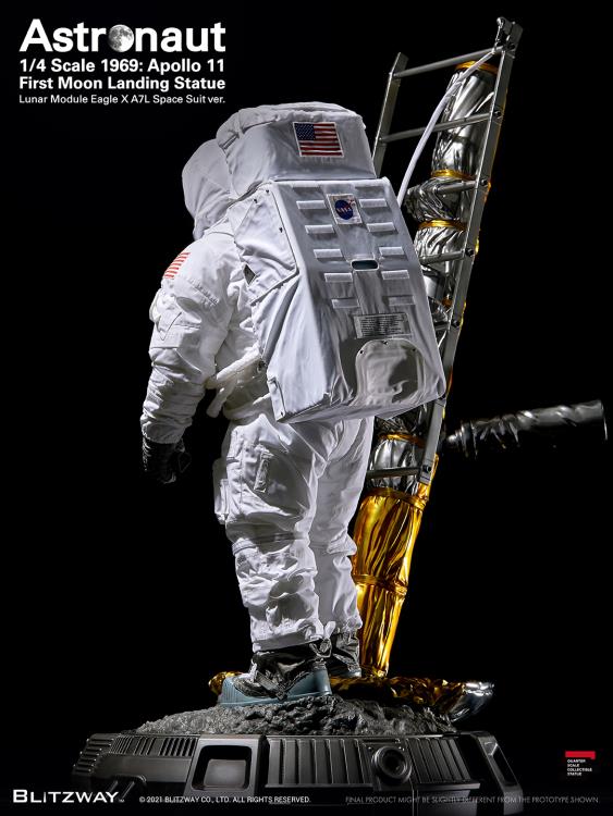 Apollo 11 Astronaut (LM-5 A7L Space Suit Ver.) First Moon Landing 1/4 Superb Scale Statue Gallery Image 5
