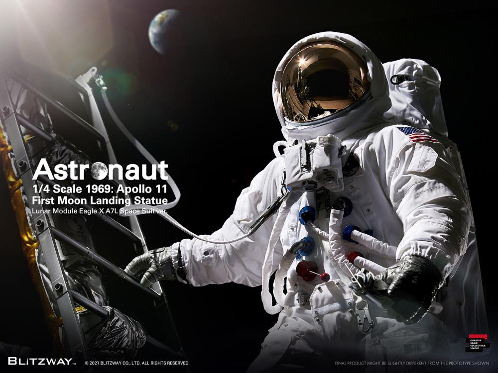 Apollo 11 Astronaut (LM-5 A7L Space Suit Ver.) First Moon Landing 1/4 Superb Scale Statue Gallery Image 16