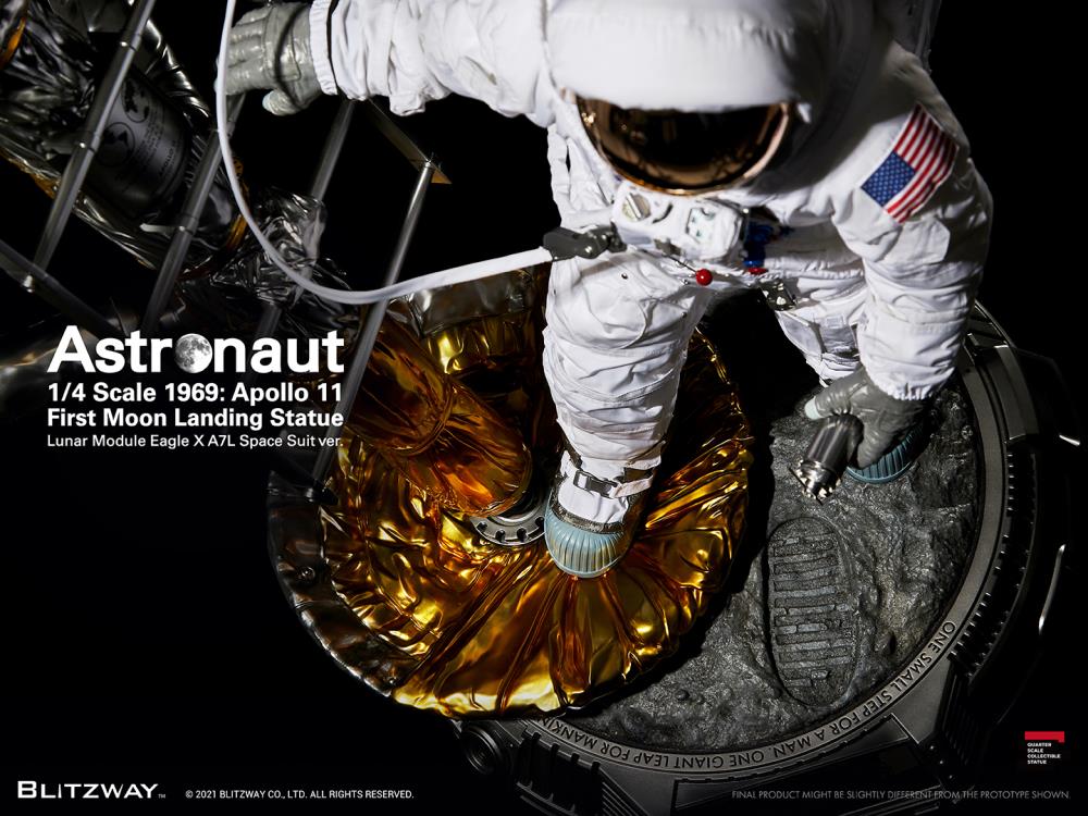 Apollo 11 Astronaut (LM-5 A7L Space Suit Ver.) First Moon Landing 1/4 Superb Scale Statue Gallery Image 15
