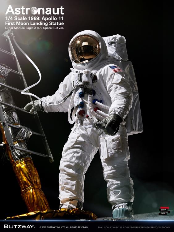 Apollo 11 Astronaut (LM-5 A7L Space Suit Ver.) First Moon Landing 1/4 Superb Scale Statue Gallery Image 9