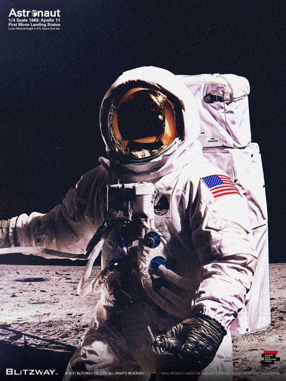 Apollo 11 Astronaut (LM-5 A7L Space Suit Ver.) First Moon Landing 1/4 Superb Scale Statue Gallery Image 31