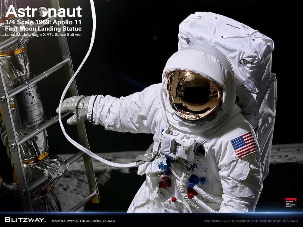 Apollo 11 Astronaut (LM-5 A7L Space Suit Ver.) First Moon Landing 1/4 Superb Scale Statue Gallery Image 29