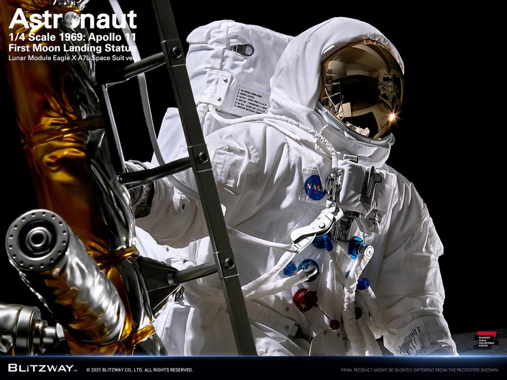 Apollo 11 Astronaut (LM-5 A7L Space Suit Ver.) First Moon Landing 1/4 Superb Scale Statue Gallery Image 27
