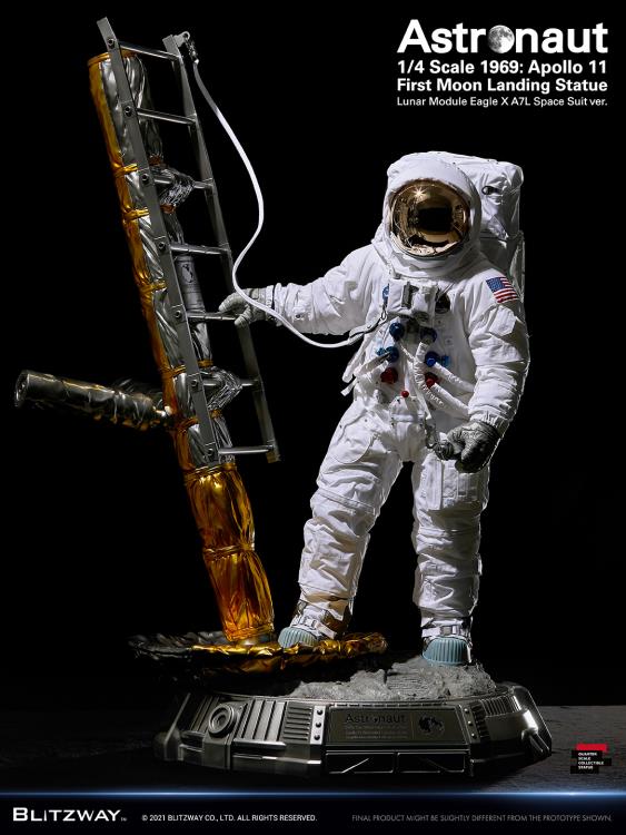 Apollo 11 Astronaut (LM-5 A7L Space Suit Ver.) First Moon Landing 1/4 Superb Scale Statue Gallery Image 4