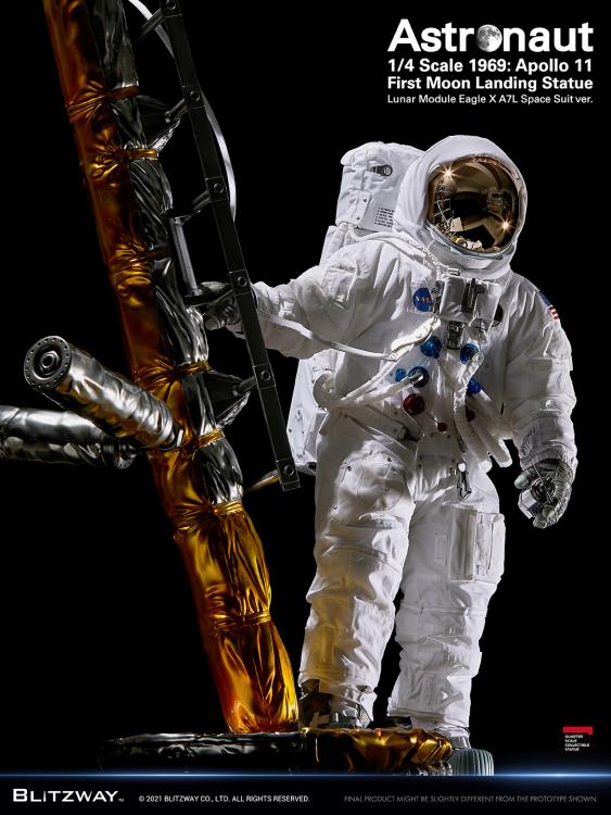 Apollo 11 Astronaut (LM-5 A7L Space Suit Ver.) First Moon Landing 1/4 Superb Scale Statue Gallery Image 11