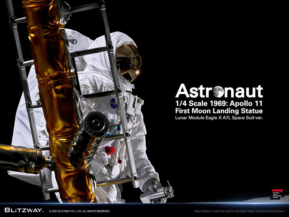 Apollo 11 Astronaut (LM-5 A7L Space Suit Ver.) First Moon Landing 1/4 Superb Scale Statue Gallery Image 21