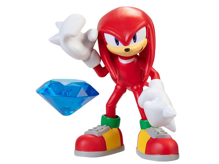 Sonic The Hedgehog 4" Knuckles with Chaos Emerald Gallery Image 1