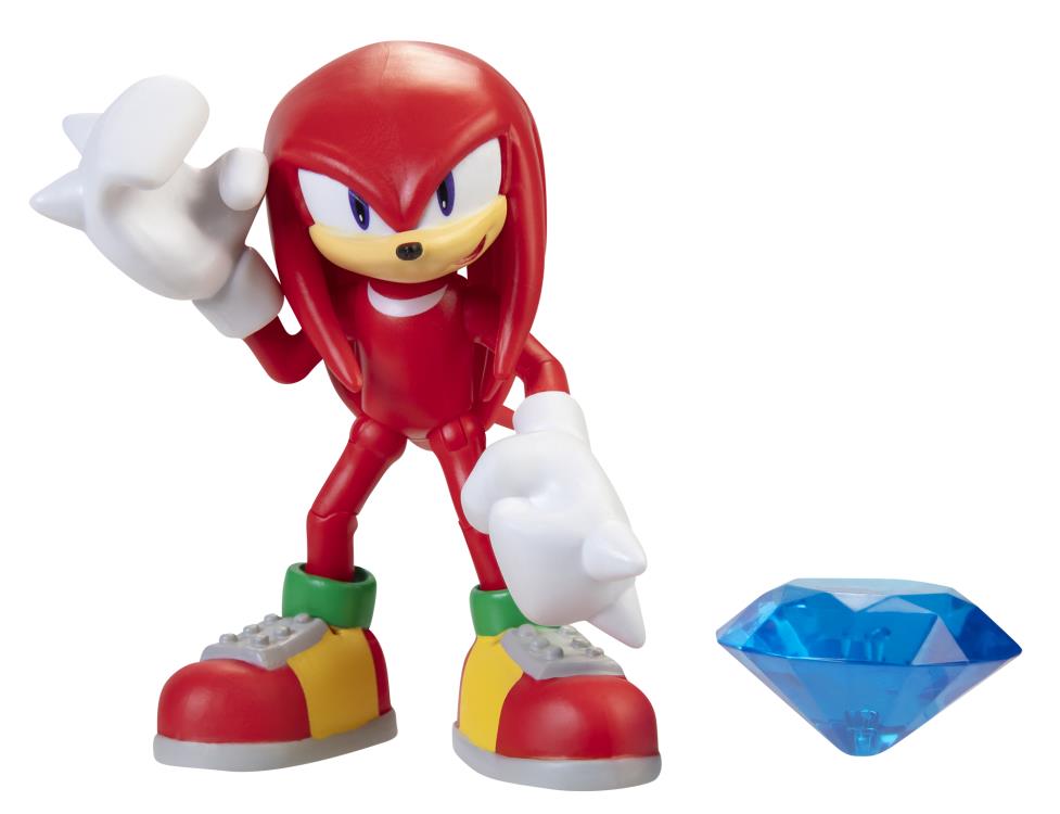 Sonic The Hedgehog 4" Knuckles with Chaos Emerald Gallery Image 3