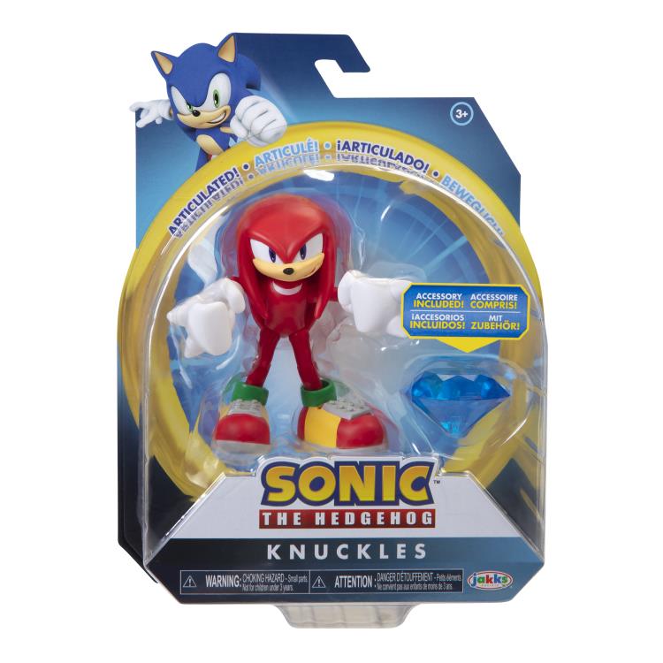 Sonic The Hedgehog 4" Knuckles with Chaos Emerald Gallery Image 4