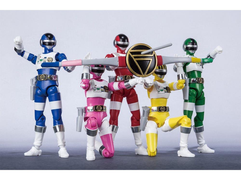 Lot De 5 Figurines Shodo Super Chodenshi Bioman – Bandai Premium – 2021 – Neuf