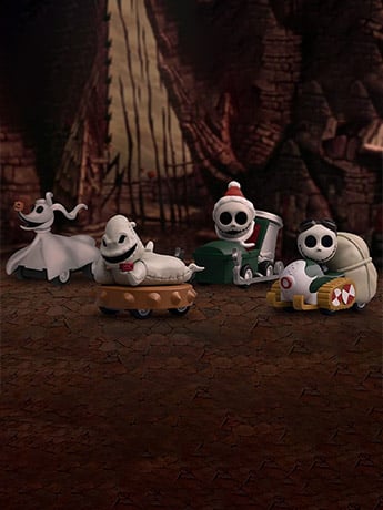 The Nightmare Before Christmas Set of 4 Pull Back Cars Gallery Image 2
