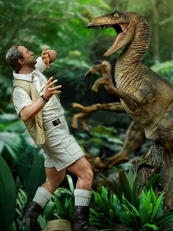 Jurassic Park Clever Girl 1/10 Deluxe Art Scale Limited Edition Statue Gallery Image 2