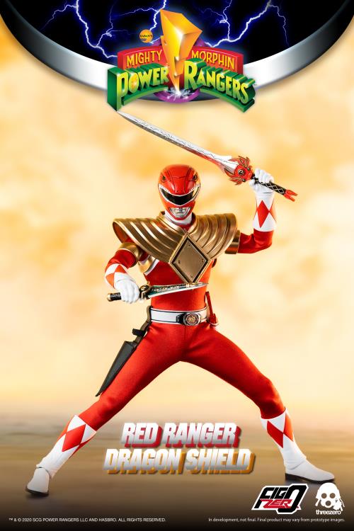 Mighty Morphin Power Rangers FigZero Dragon Shield Red Ranger 1/6 Scale PX Previews Exclusive Figure Gallery Image 5