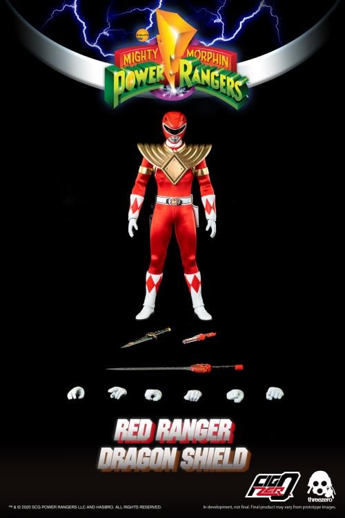 Mighty Morphin Power Rangers FigZero Dragon Shield Red Ranger 1/6 Scale PX Previews Exclusive Figure Gallery Image 7