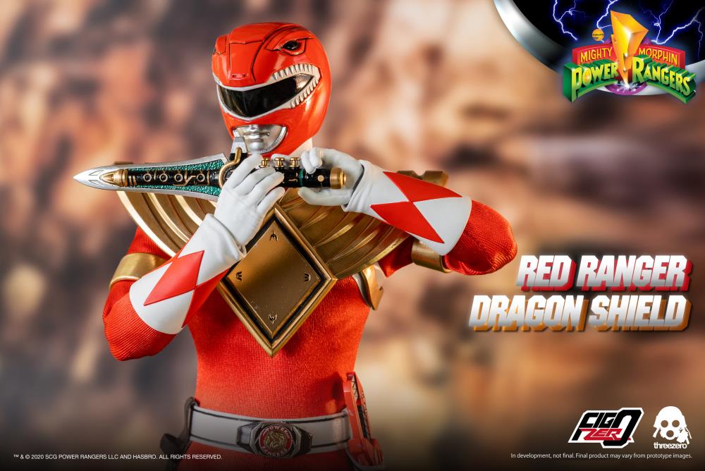 Mighty Morphin Power Rangers FigZero Dragon Shield Red Ranger 1/6 Scale PX Previews Exclusive Figure Gallery Image 6