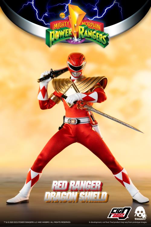 Mighty Morphin Power Rangers FigZero Dragon Shield Red Ranger 1/6 Scale PX Previews Exclusive Figure Gallery Image 4